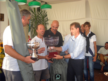 Winners Giampiero Poggi and Giancarlo Del Col with Dr. Claudio Puosi 