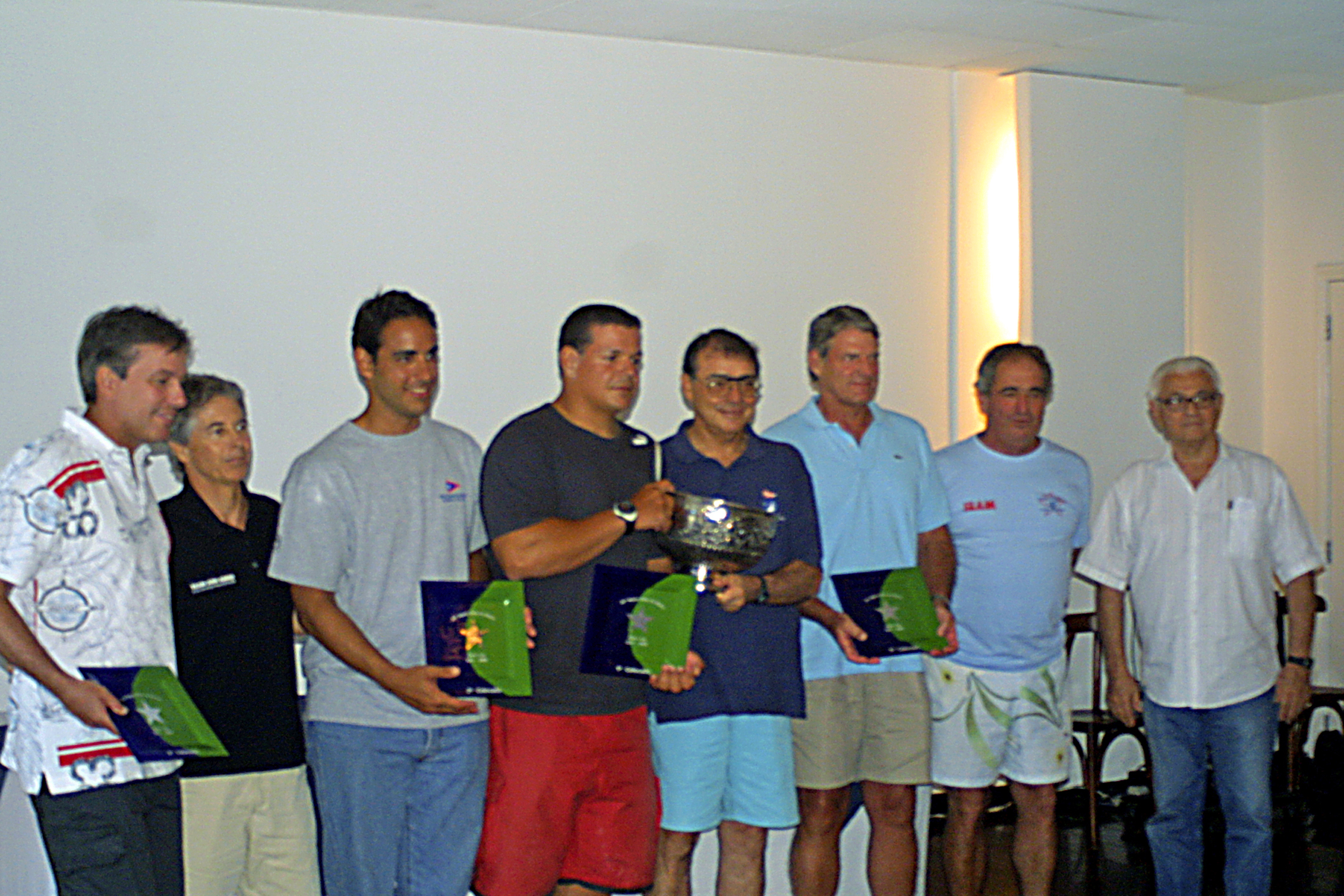 Winning teams at the Regata Darke de Mattos