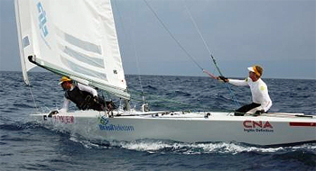 Winners Robert Scheidt and Bruno Prada