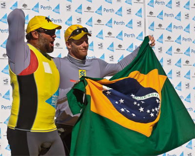 World champions Bruno Prada and Robert Scheidt. Photo by Fried Elliott.